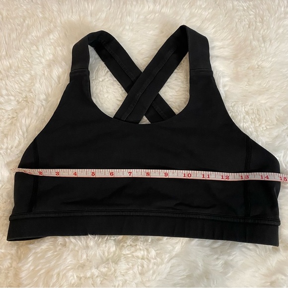 Lululemon Black Yoga Sports Bra Size 10 Medium Large - Picture 6 of 6
